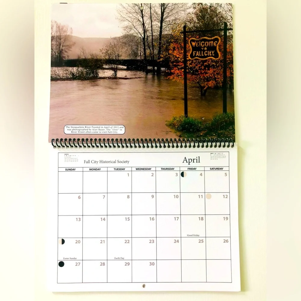 2025 Fall City Historical society Wall Calendar NEW Collectible Fall City, WA